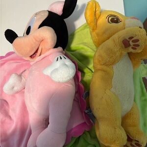 Disney Plush Toys - Minnie Mouse and Simba